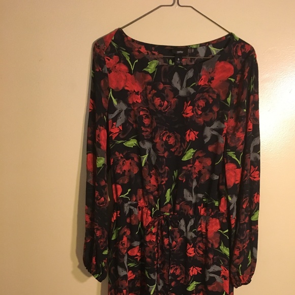 Mossimo floral print long sleeve dress - Picture 2 of 4